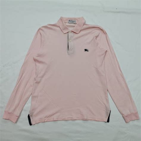 vintage burberry long sleeve polo